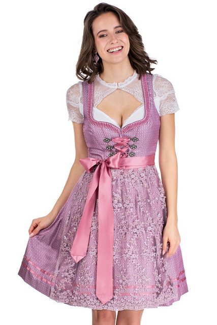 Spieth & Wensky Dirndl Mini Dirndl 2tlg. - AKELA - himbeerrosa/rosé günstig online kaufen