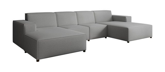 Beautysofa Ecksofa PEDRO U, Freistehendes Möbel, breite Ottomane, modernes günstig online kaufen