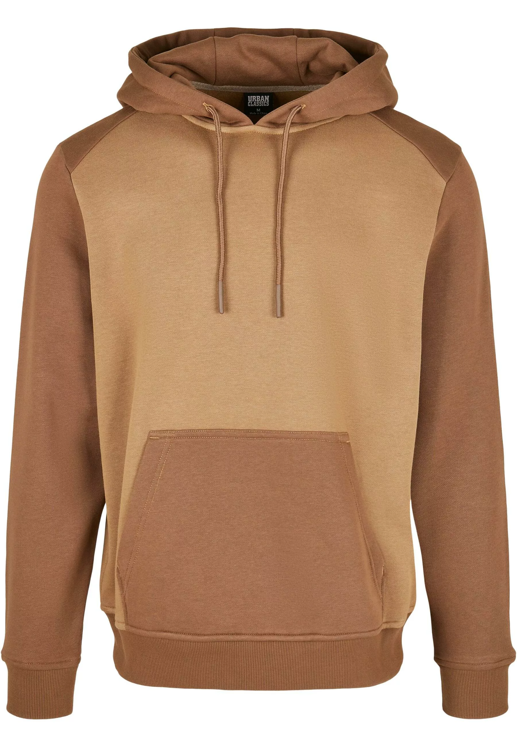 URBAN CLASSICS Sweater "Urban Classics Herren 2-Tone Fake Raglan Hoody" günstig online kaufen