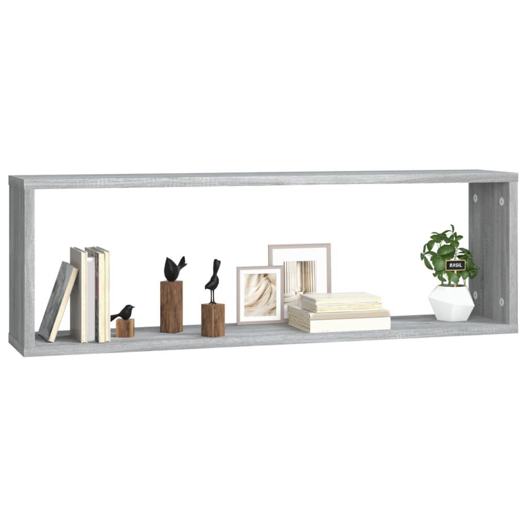 vidaXL Regal Wandregale 2 Stk. Grau günstig online kaufen