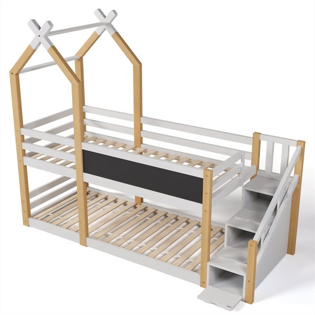 XDeer Jugendbett Kinderbett Baumhaus inkl.Tafel Bett mit Speicherung und, R günstig online kaufen