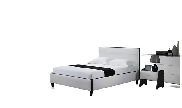 JVmoebel Bett Leder Betten Design Bett Doppel Ehe Modernes Hotel Gestell Lu günstig online kaufen