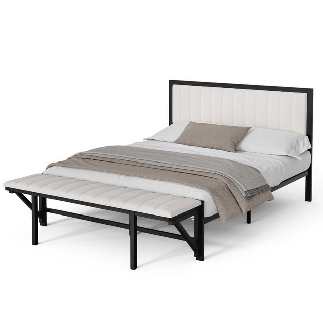 IDEASY Bettgestell 140x200/160x200 Multifunktionsbett mit klappbarer Endban günstig online kaufen