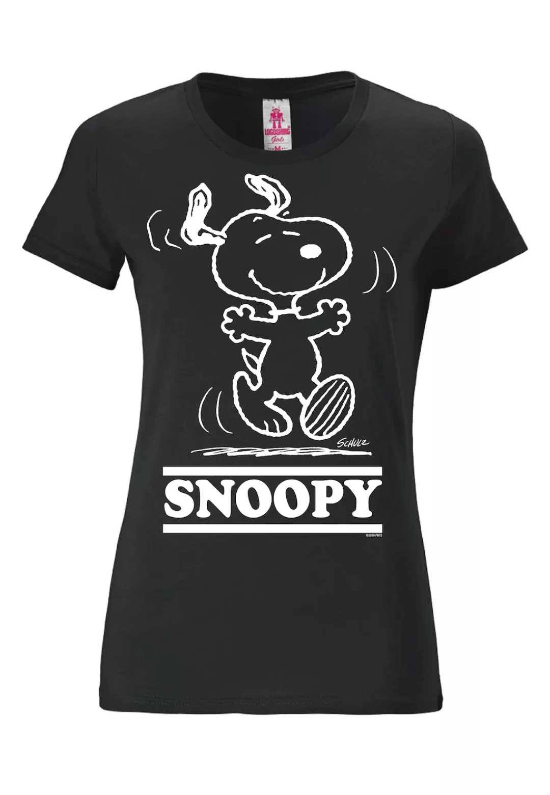 LOGOSHIRT T-Shirt "Snoopy - Happy", mit lizenziertem Original-Print günstig online kaufen