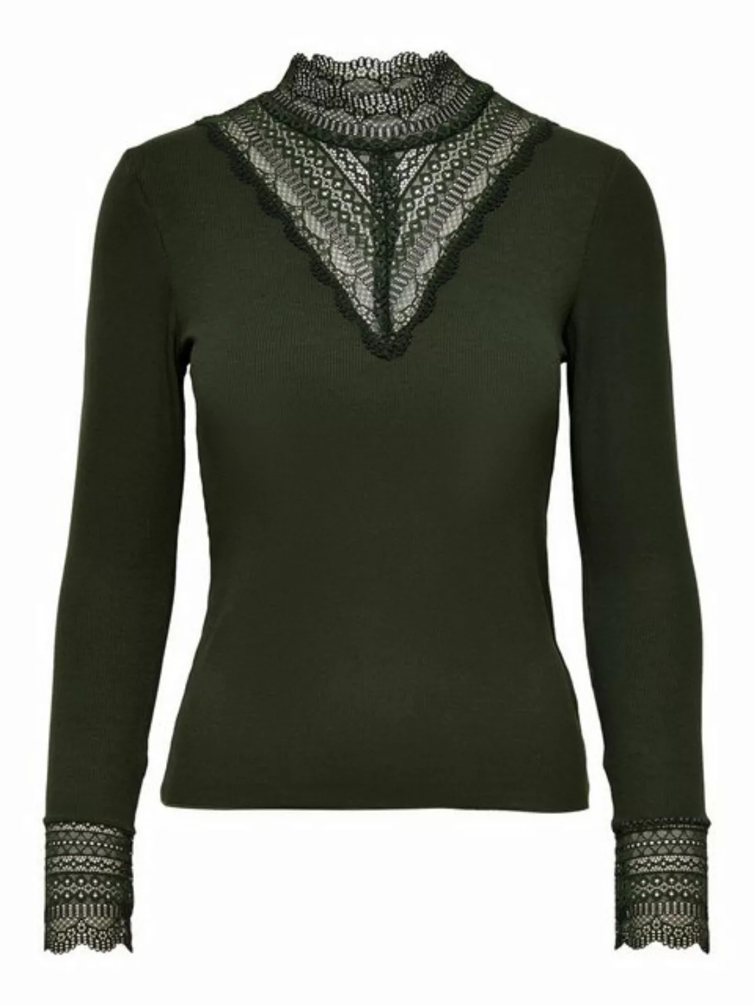 ONLY Spitzenshirt ONLTILDE L/S HIGH NECK LACE TOP JRS günstig online kaufen