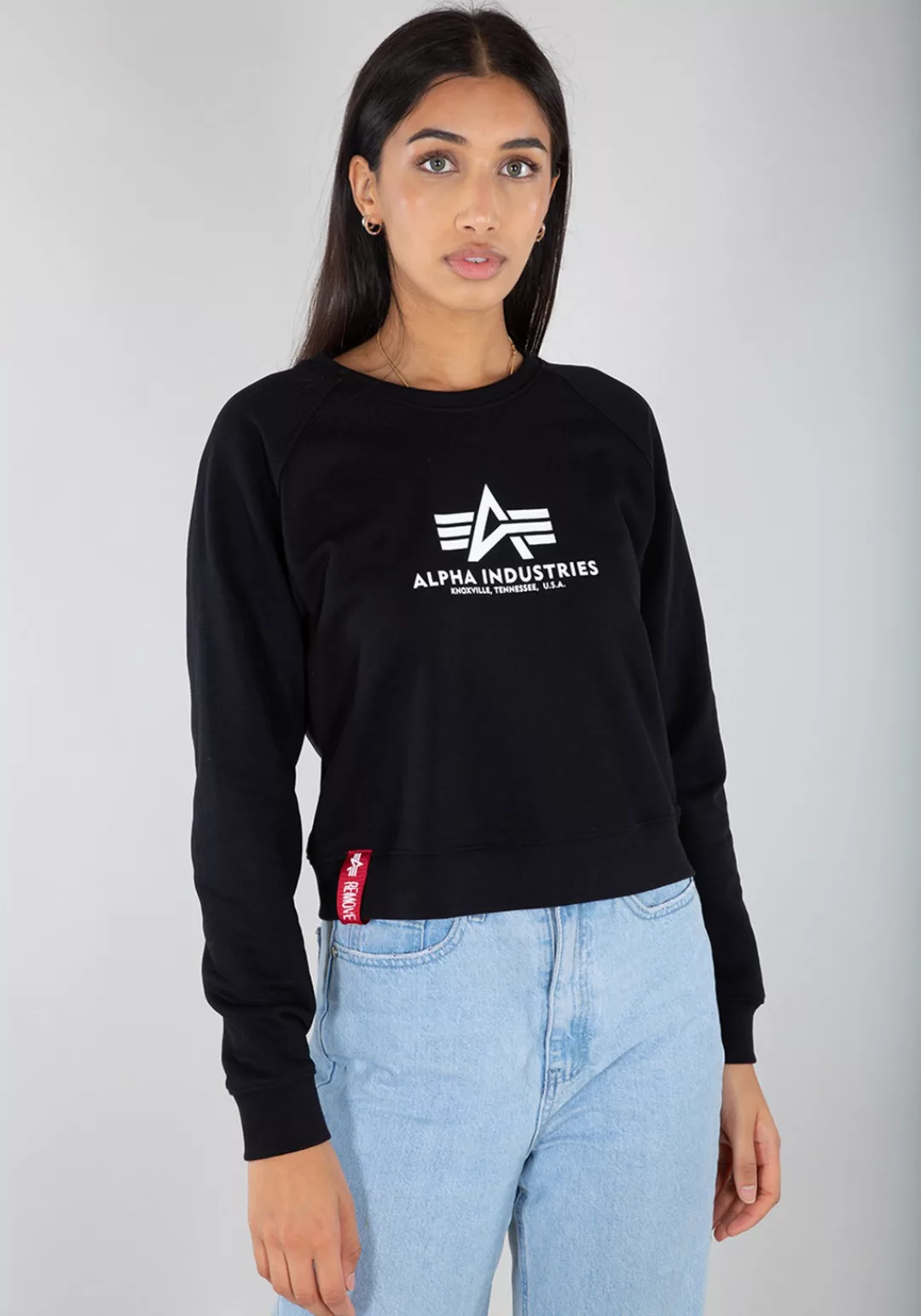 Alpha Industries Sweater "ALPHA INDUSTRIES Women - Sweatshirts Basic Boxy S günstig online kaufen