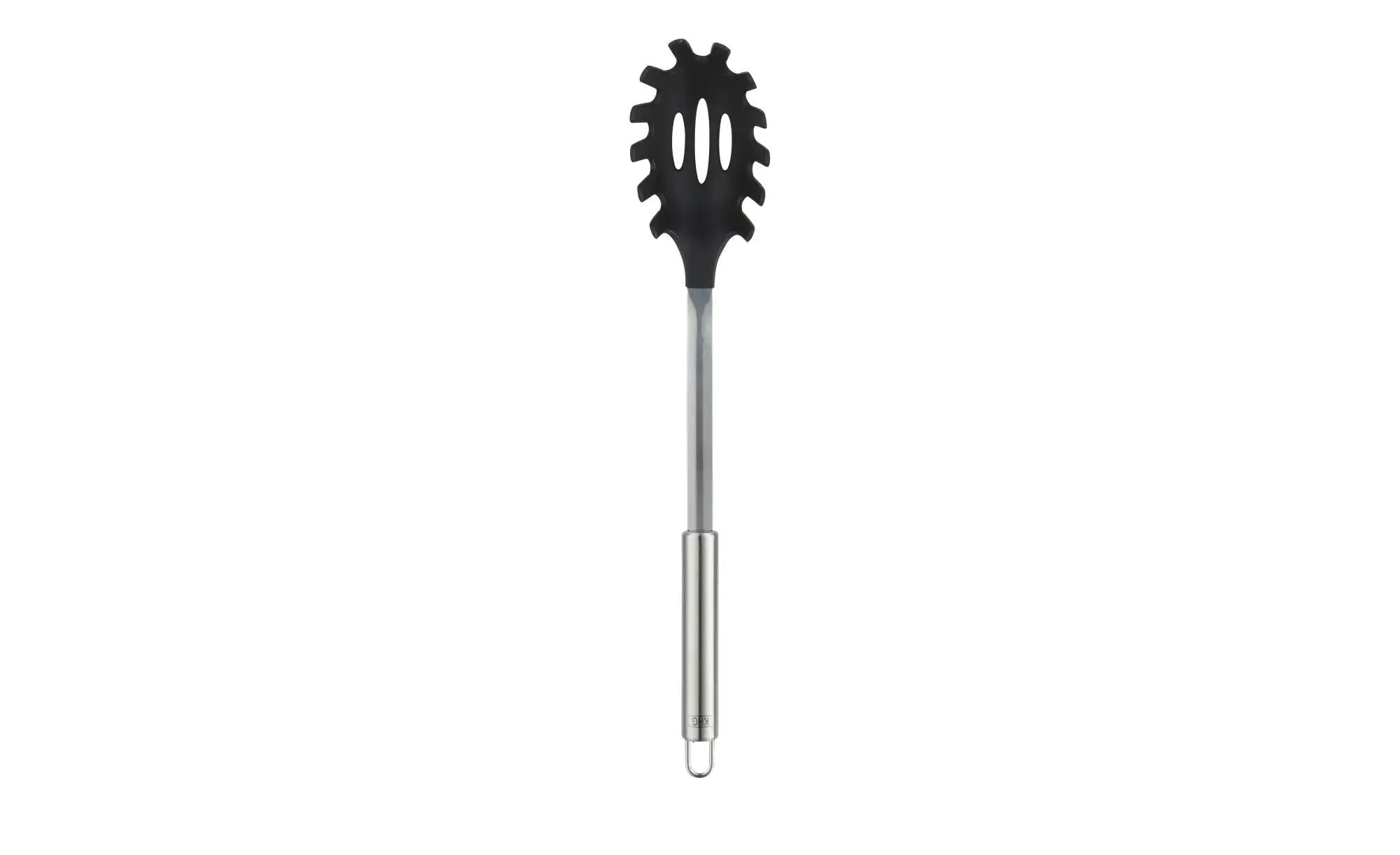KHG Spaghettilöffel   ¦ schwarz ¦ Edelstahl,Kunststoff ¦ Maße (cm): B: 6,8 günstig online kaufen