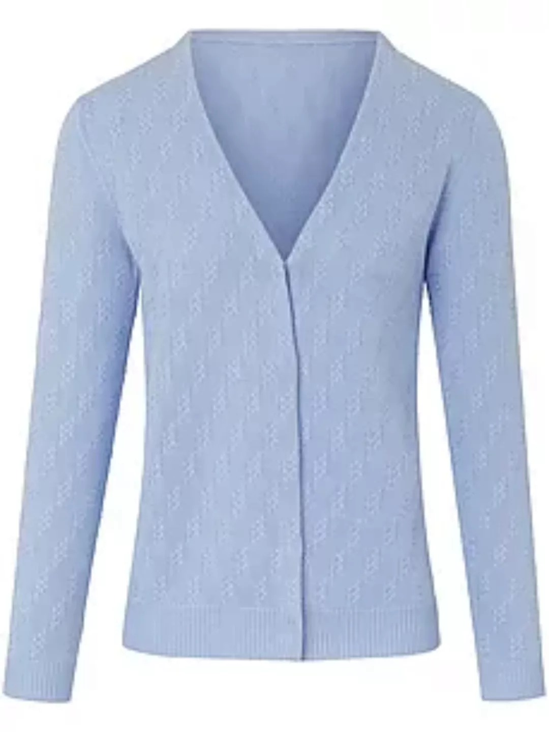 Strickjacke aus 100% SUPIMA®-Baumwolle Peter Hahn blau günstig online kaufen