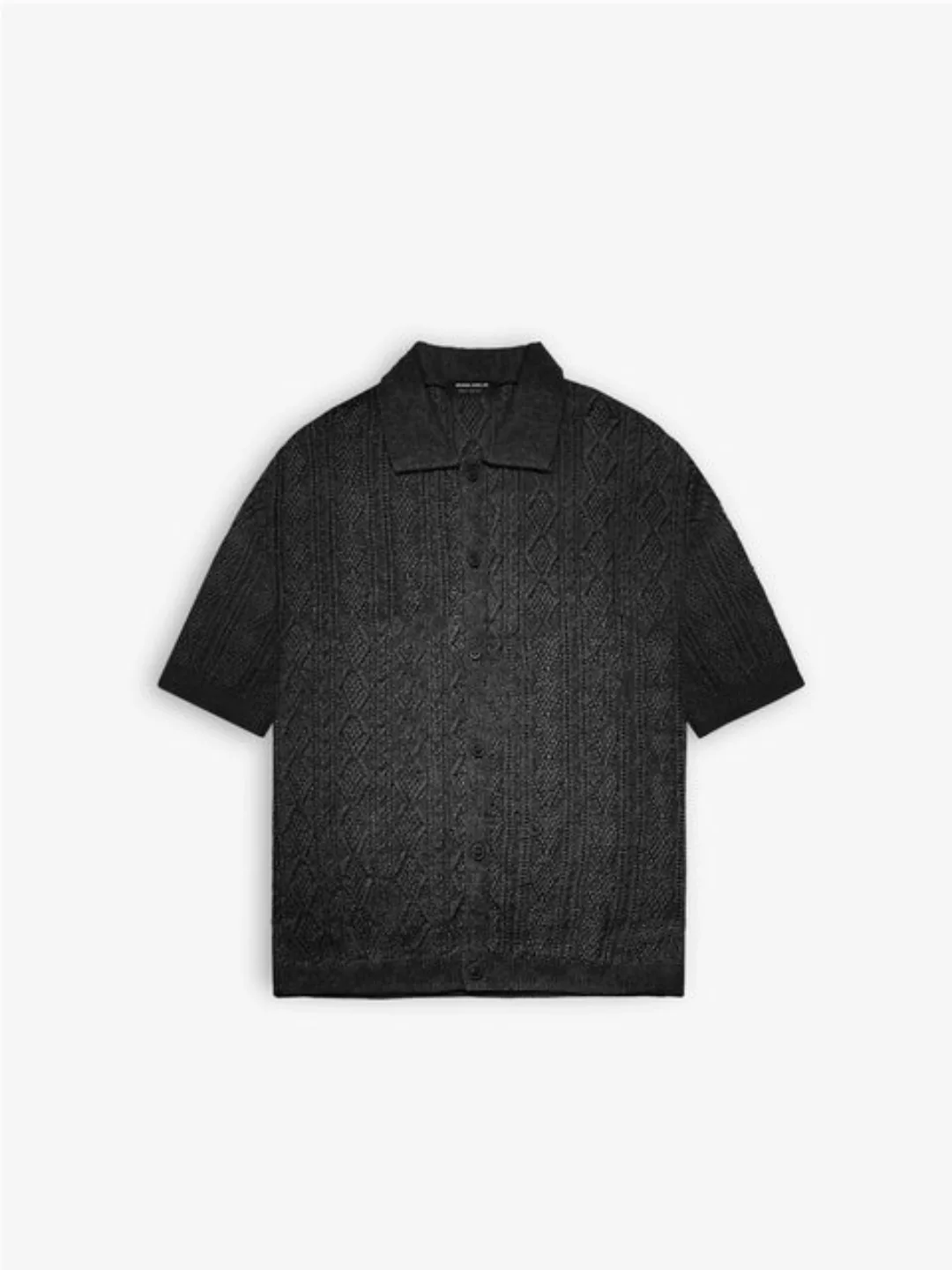 Abluka Oversize-Shirt KURZÄRMELIGES STRICK-POLOSHIRT günstig online kaufen