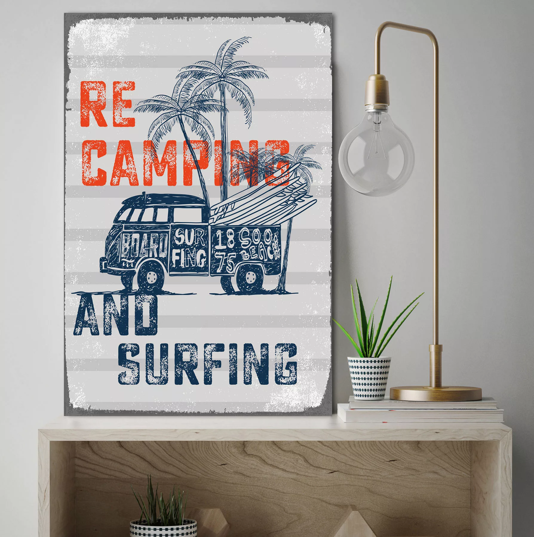 queence Metallbild "ReCamping", Strand, (1 St.) günstig online kaufen