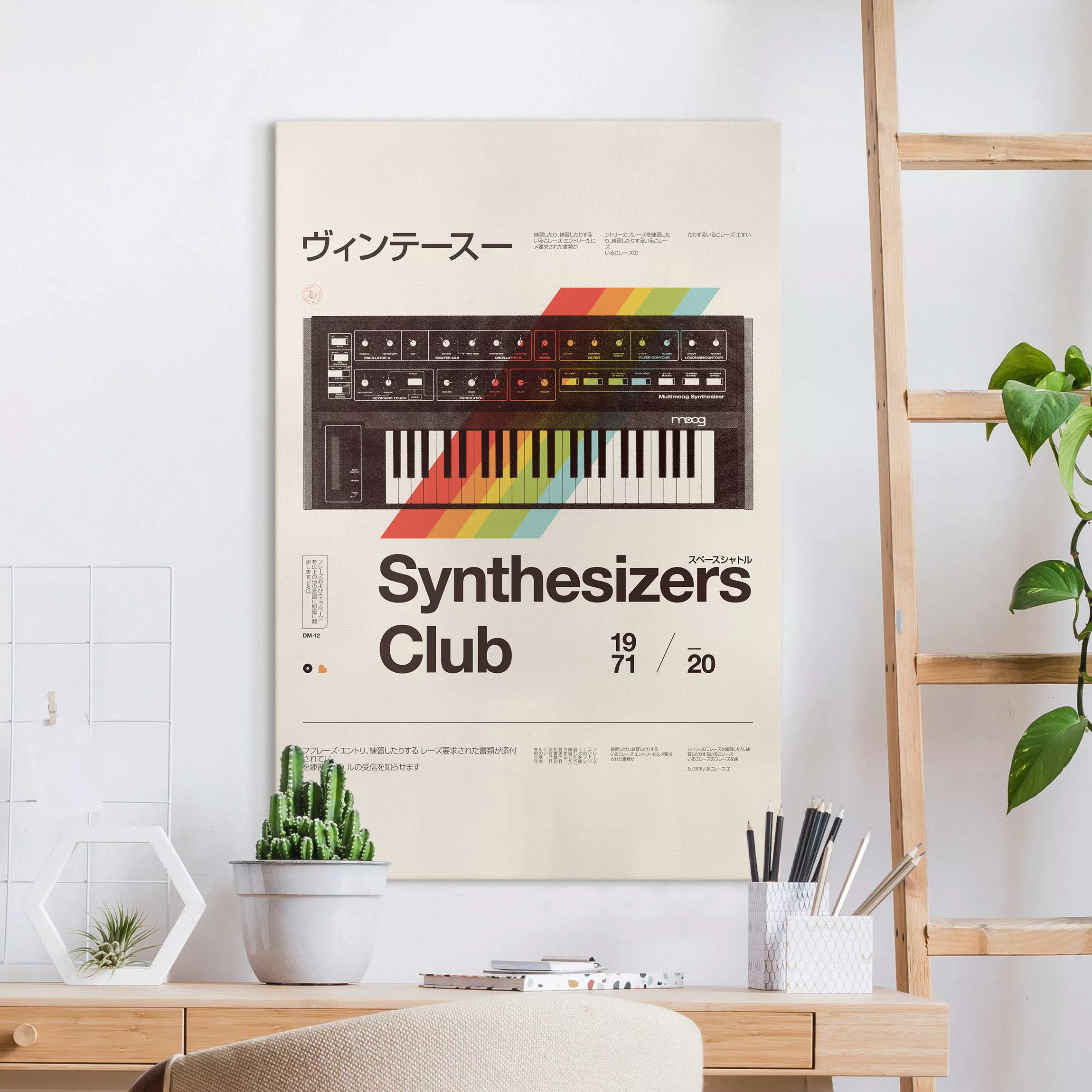 Leinwandbild Synthesizers - Club günstig online kaufen