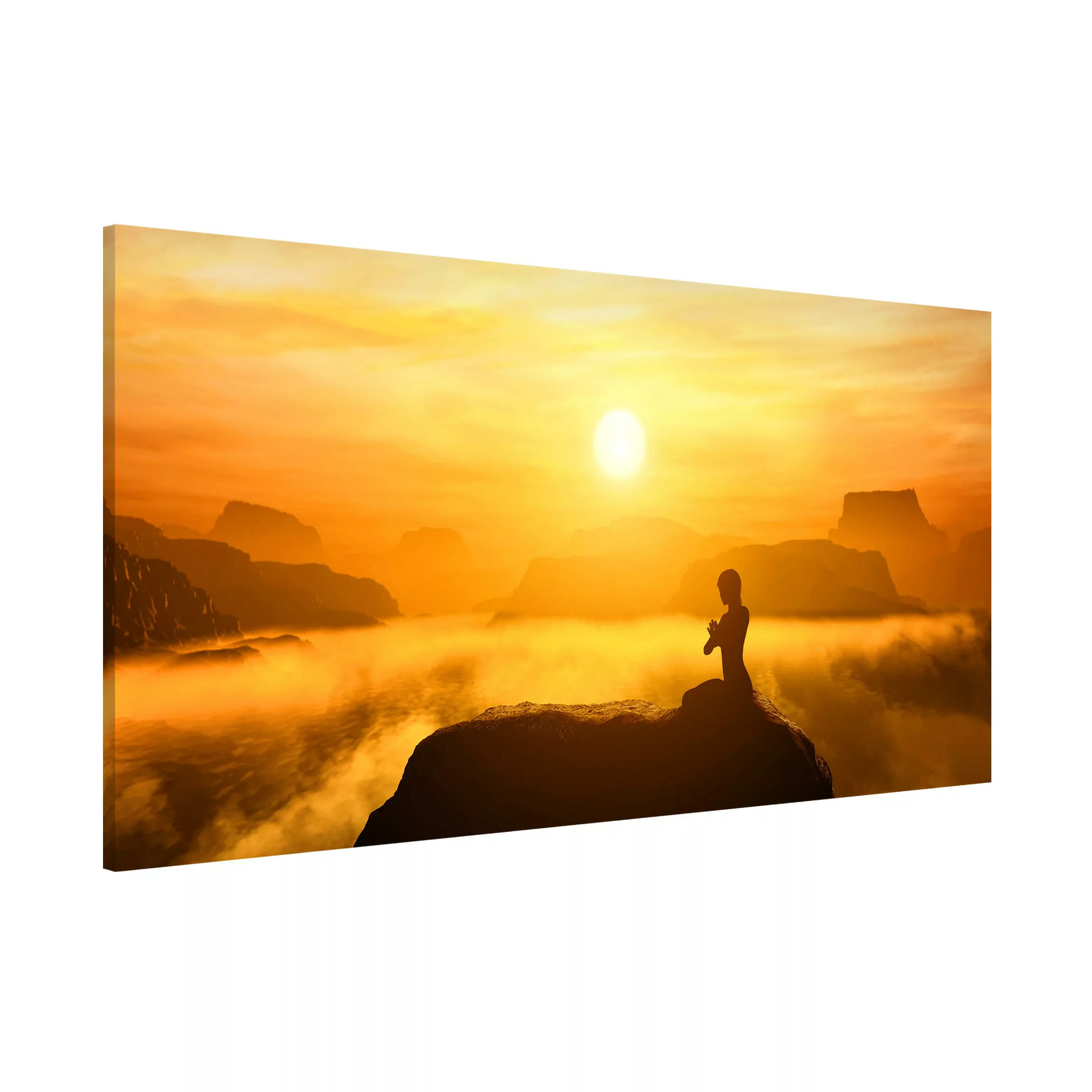 Magnettafel Natur & Landschaft - Querformat 2:1 Yoga Meditation günstig online kaufen