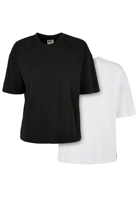 URBAN CLASSICS T-Shirt Urban Classics Damen Ladies Organic Oversized Pleat günstig online kaufen