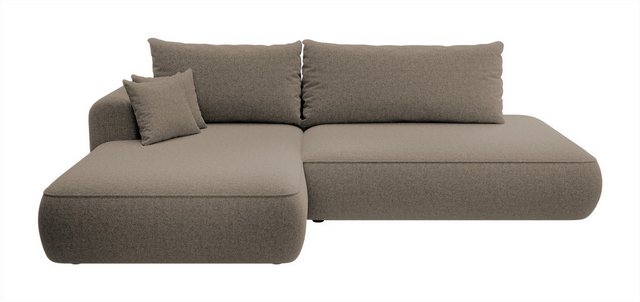 DB-Möbel Ecksofa "Fagio" mit Schlaffunktion, two types of fabric :Magic Vel günstig online kaufen