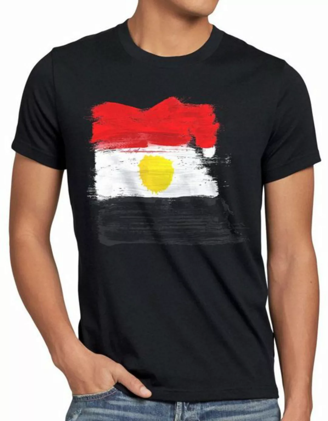 style3 T-Shirt Flagge Ägypten Fußball Sport Egypt WM EM Fahne günstig online kaufen