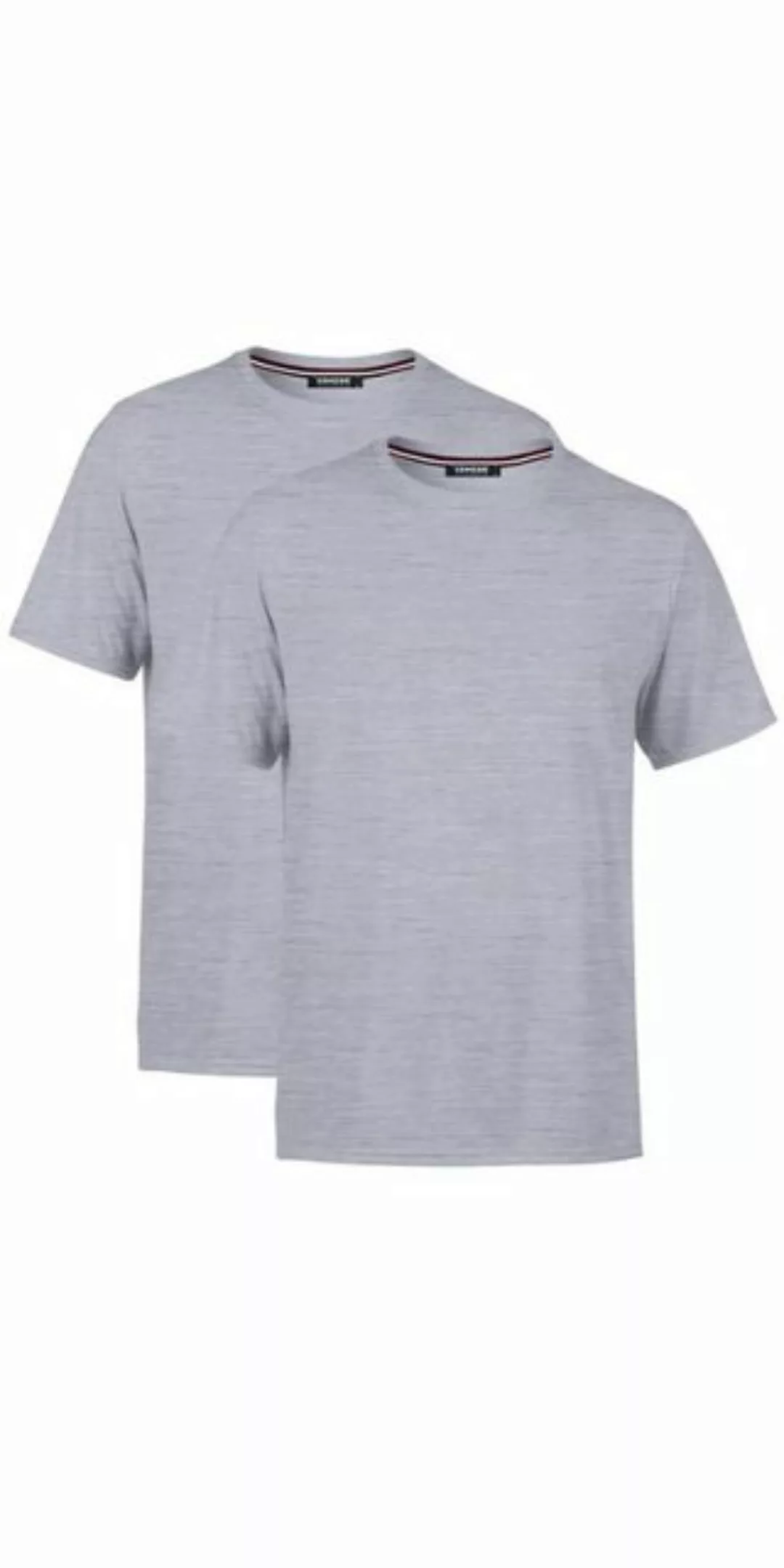 COMEOR T-Shirt Herren Basic T-Shirts Baumwolle (Packung, 2-tlg) mit gerader günstig online kaufen
