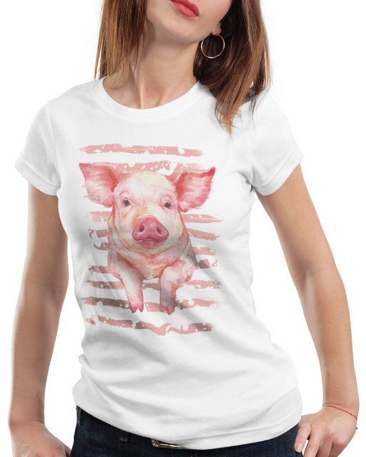 style3 T-Shirt Schwein hausschwein ferkel bauernhof günstig online kaufen