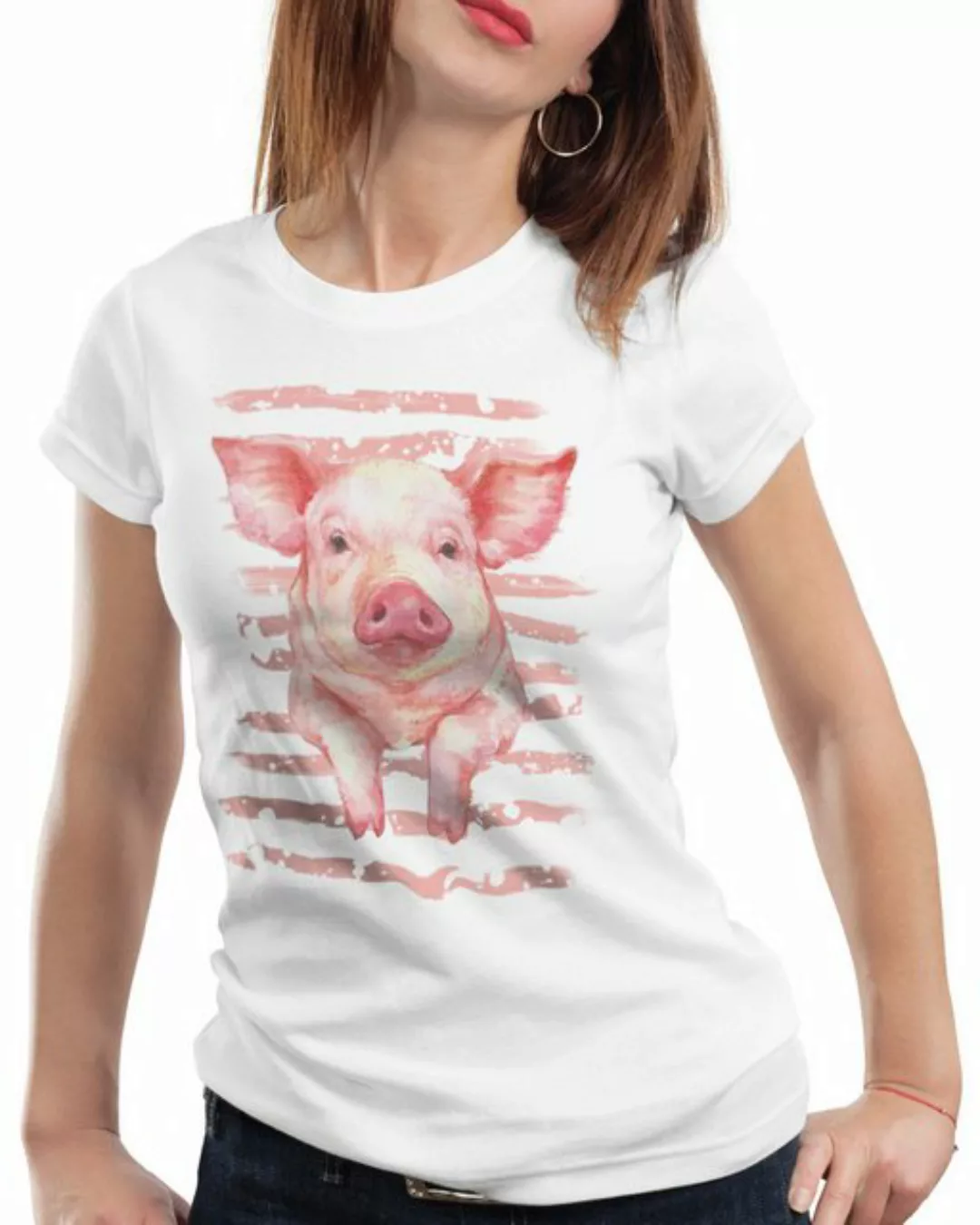 style3 T-Shirt Schwein hausschwein ferkel bauernhof günstig online kaufen