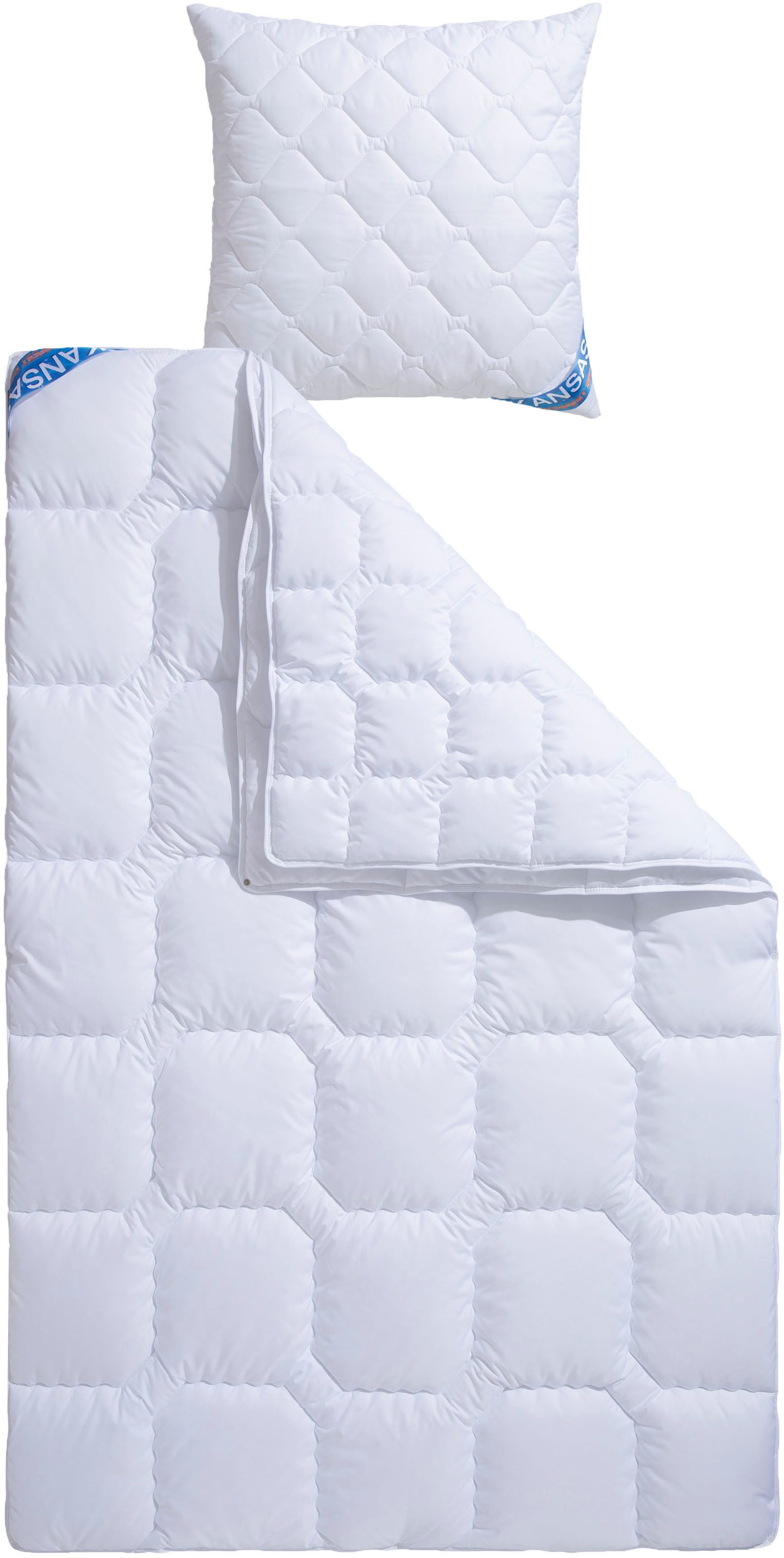 fan Microfaserbettdecke + Kopfkissen »Kansas, 2tlg.-Set mit Kissen 80x80 cm günstig online kaufen