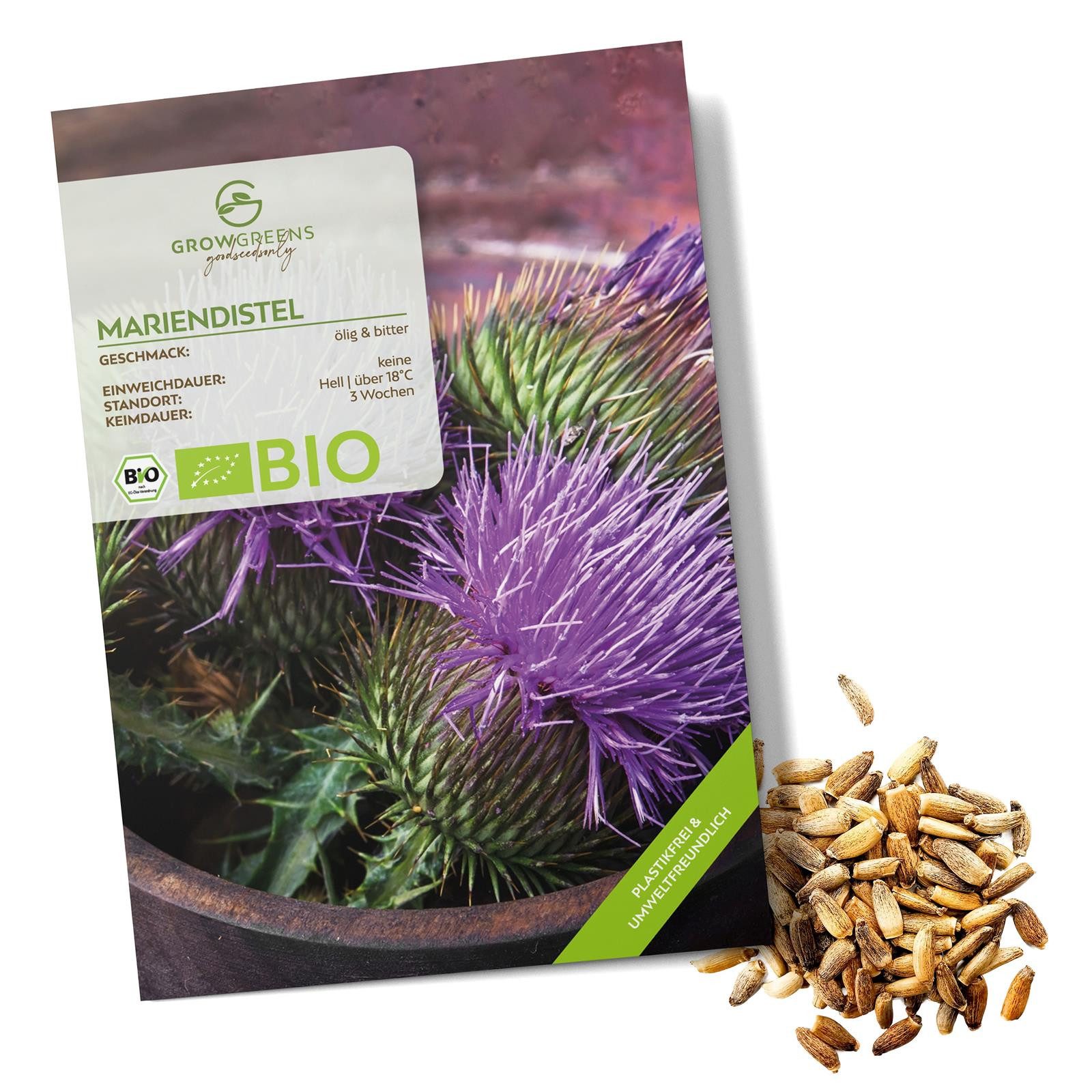 Growgreens Kräutersamen BIO Mariendistel Samen - günstig online kaufen