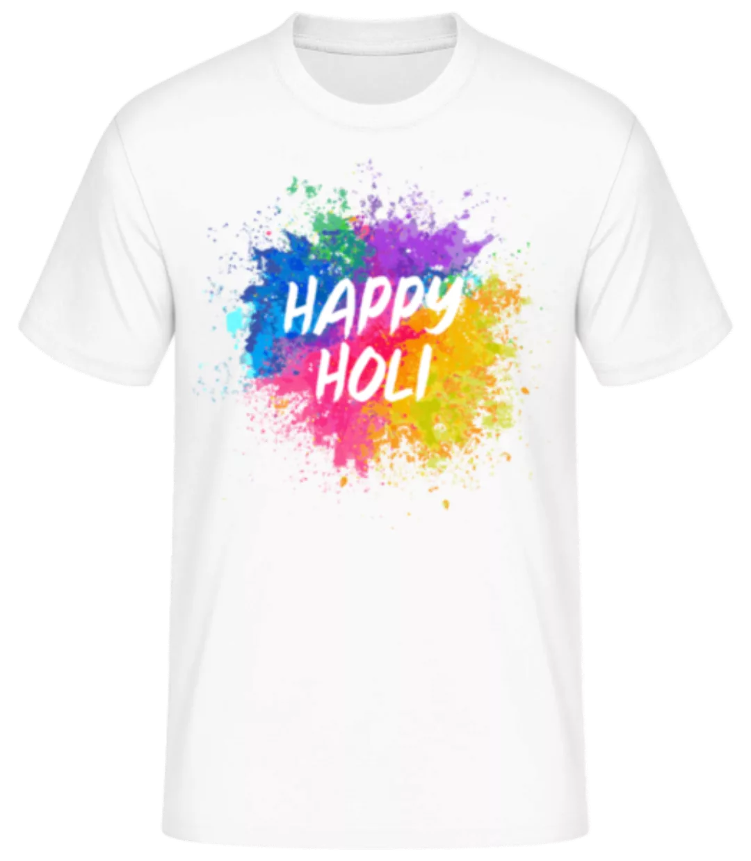 Happy Holi Color Splash · Männer Basic T-Shirt günstig online kaufen