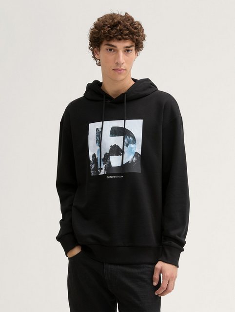 TOM TAILOR Denim Sweatshirt Hoodie mit Print günstig online kaufen