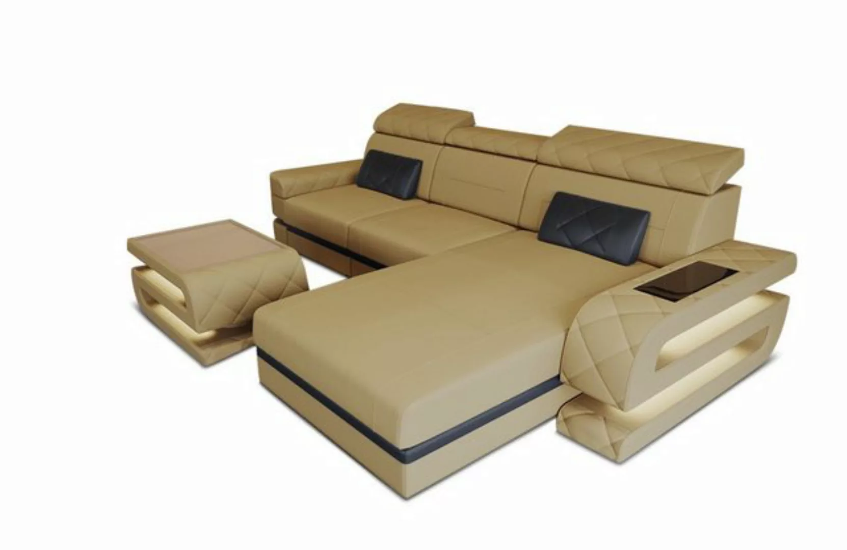 Sofa Dreams Ecksofa Polster Stoffsofa Couch Bologna L Form Stoff Sofa, Mikr günstig online kaufen