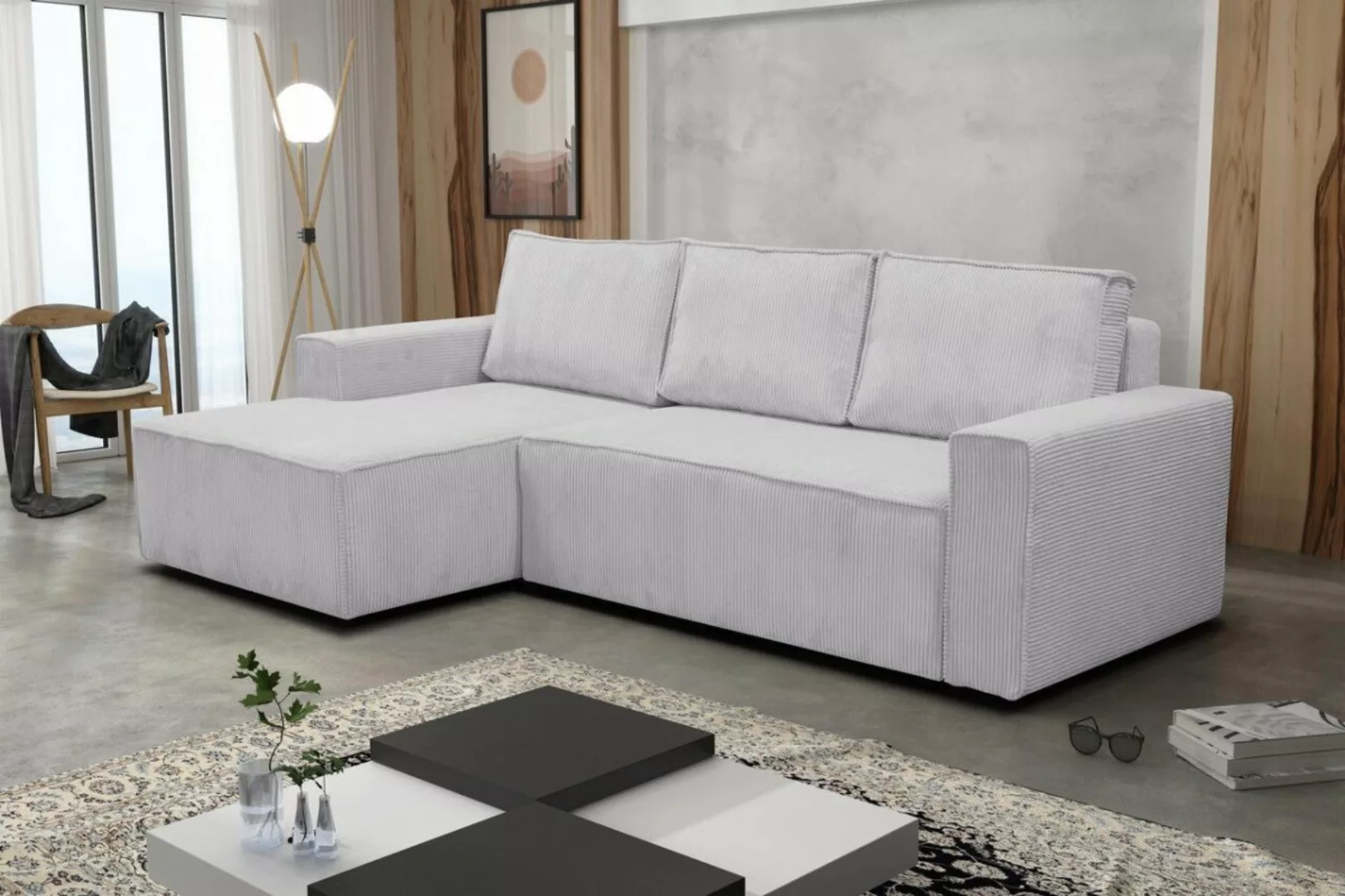 Luxusbetten24 Schlafsofa Designer Sofa Bern L, mit Schlaffunktion und Staur günstig online kaufen