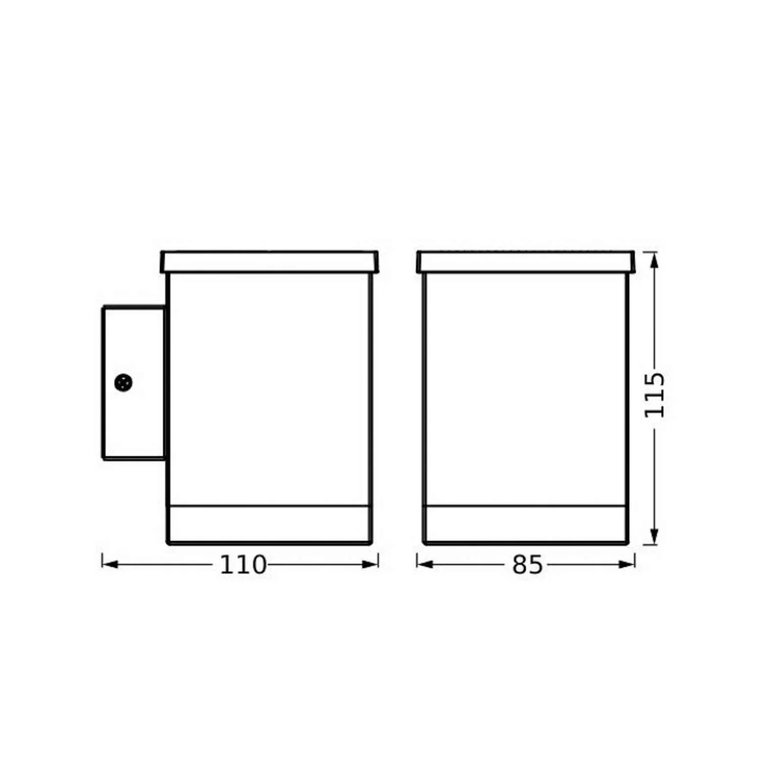 LEDVANCE Solar LED-Außenwandlleuchte Endura Style Quadro günstig online kaufen