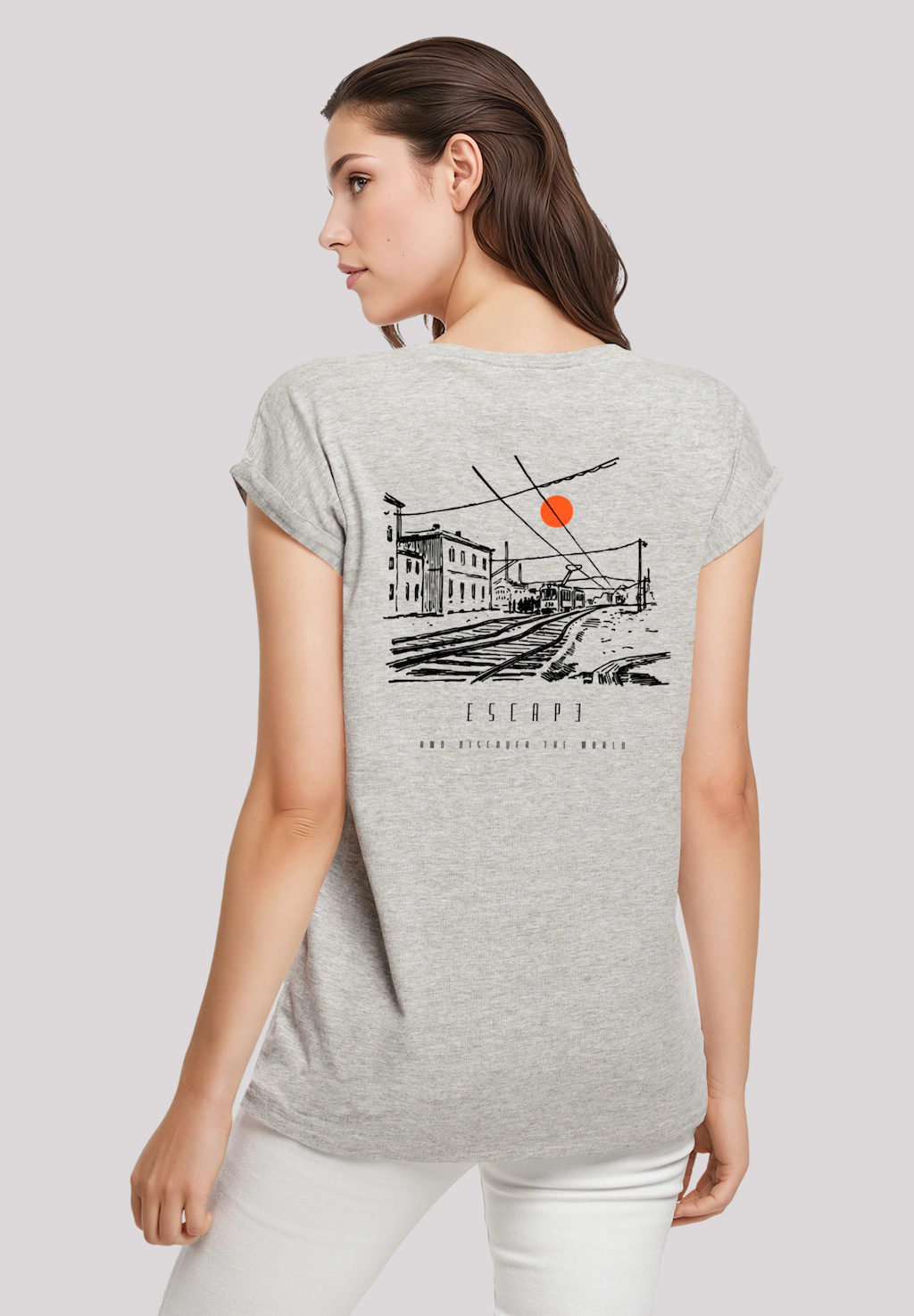 F4NT4STIC T-Shirt "Discover the World Train Station", Premium Qualität, ESC günstig online kaufen