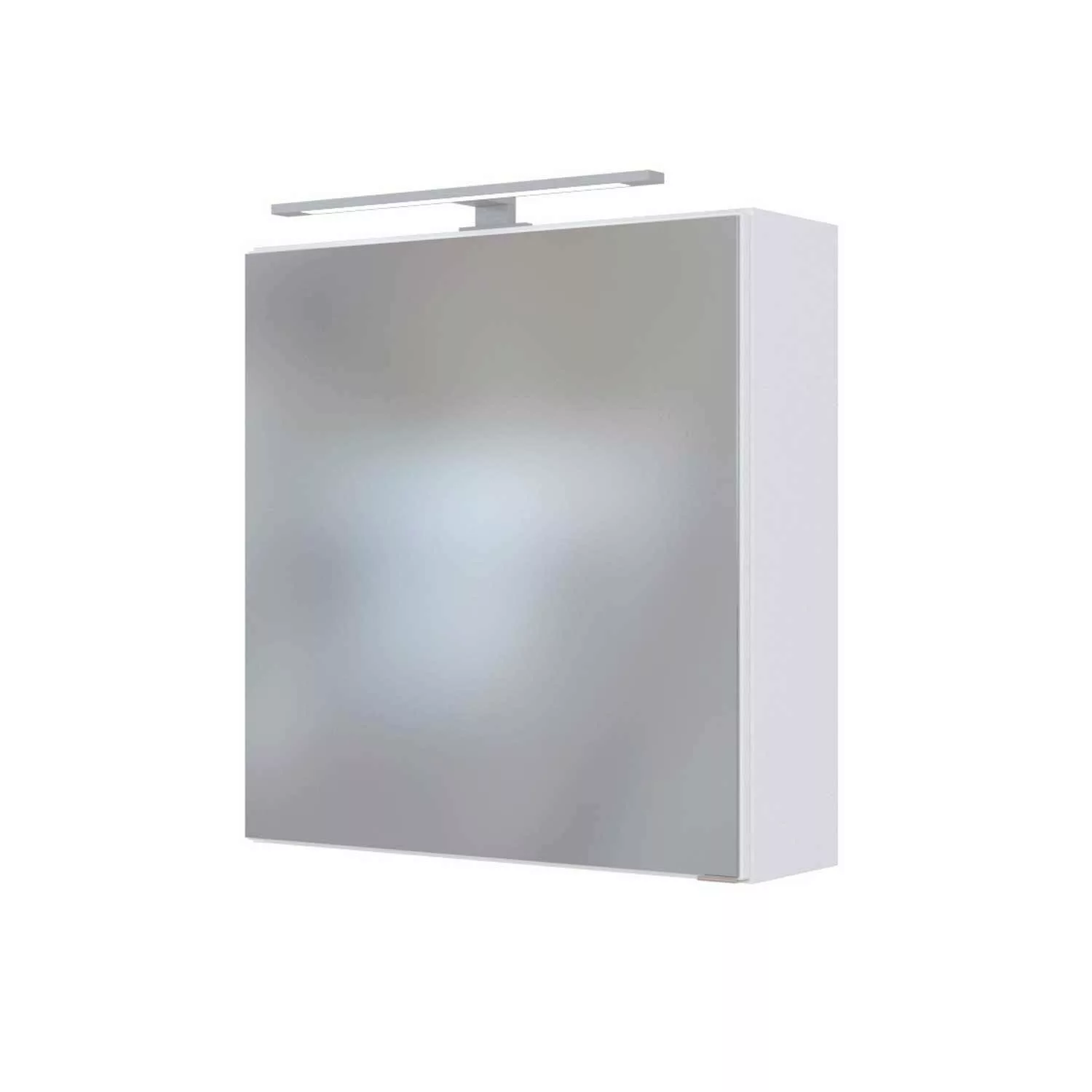 Lomadox Badmöbel Set inkl. Spiegelschrank LED, 90 cm & Keramik Aufsatzwasch günstig online kaufen