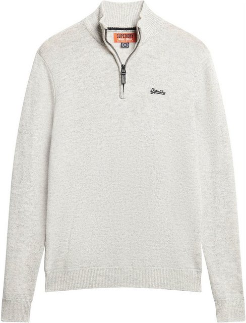 Superdry Stehkragenpullover ESSENTIAL EMB KNIT HENLEY günstig online kaufen