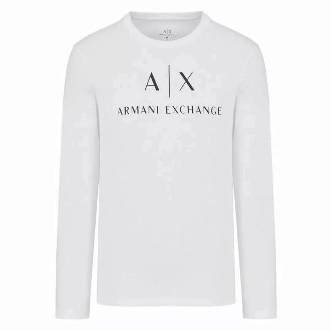 ARMANI EXCHANGE T-Shirt Herren Langarmshirt - Longsleeve, Rundhals, Logo günstig online kaufen