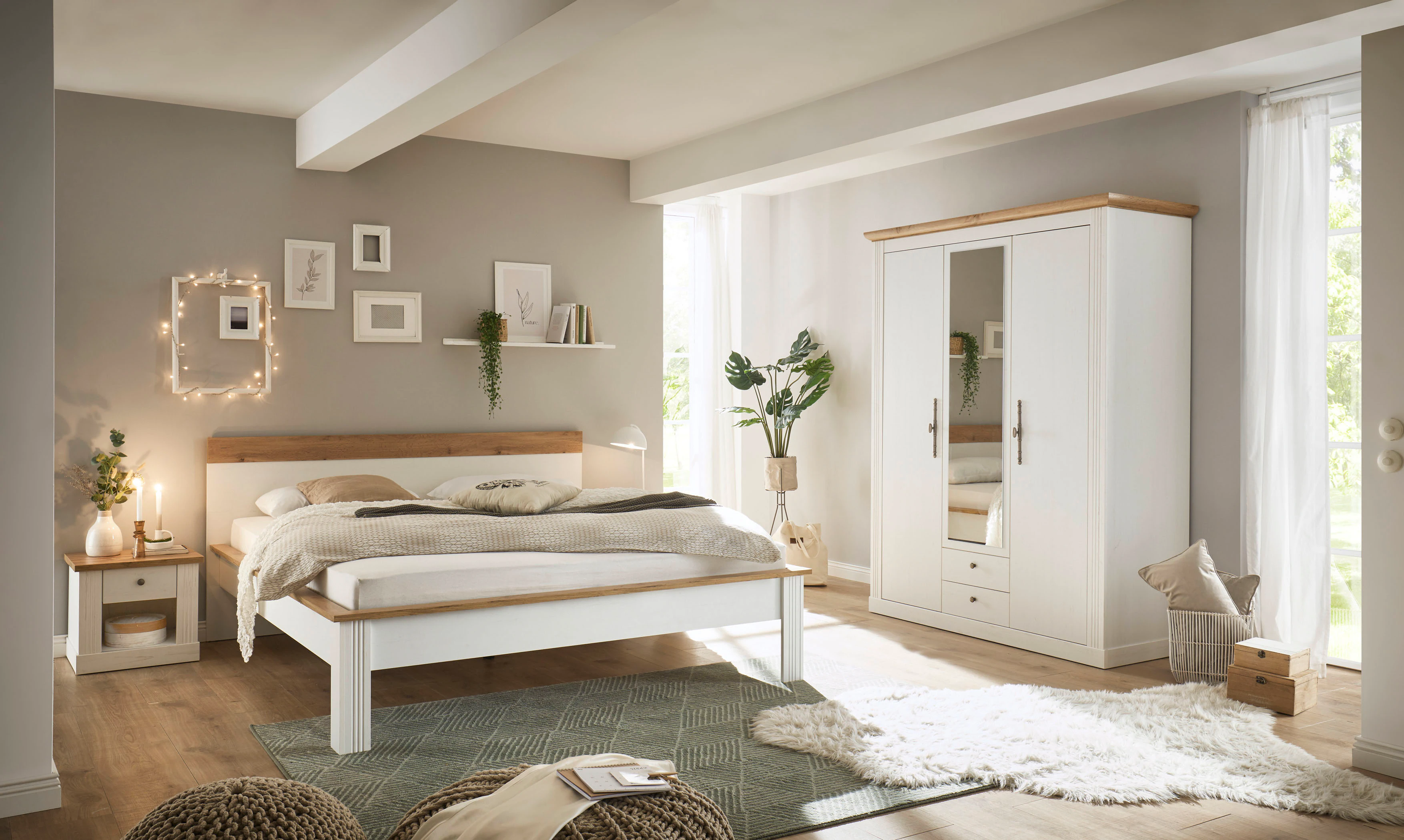 Home affaire Schlafzimmer-Set "Westminster", beinhaltet 1 Bett, Kleiderschr günstig online kaufen