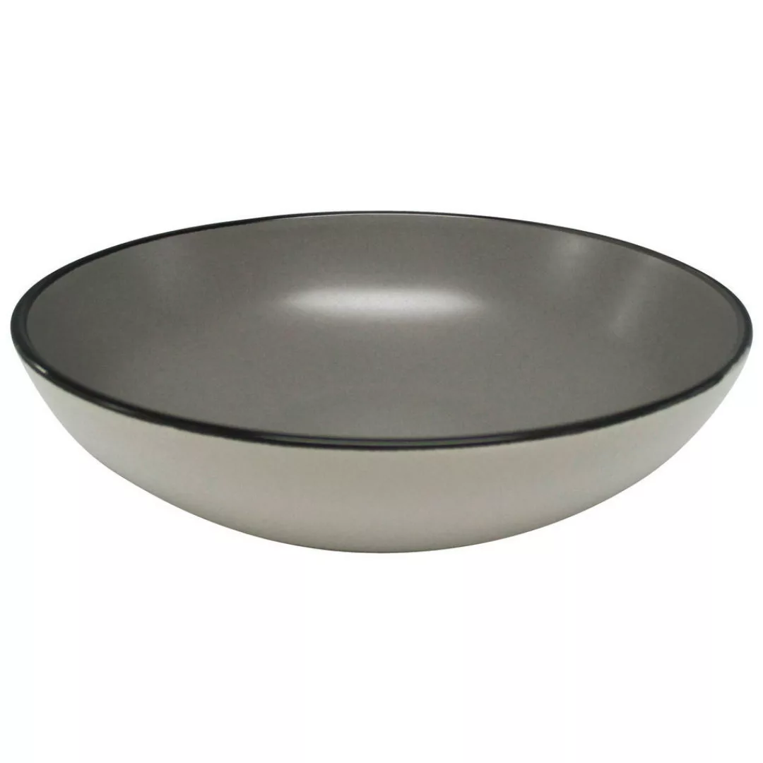 Salatschale taupe Steingut D: ca. 18,4 cm günstig online kaufen