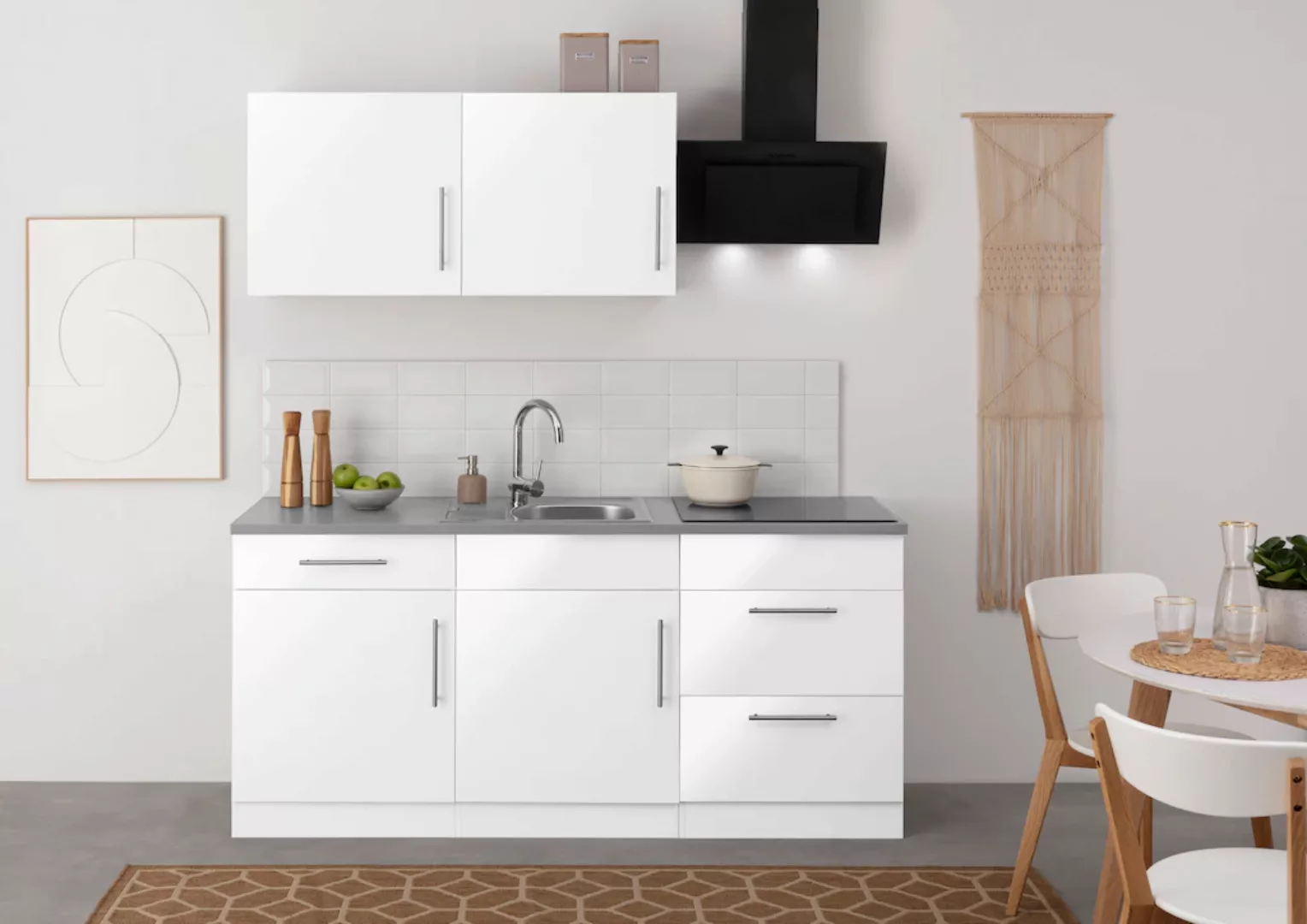 wiho Küchen Küche »Cali«, wahlweise mit E-Geräten, Breite 180 cm günstig online kaufen