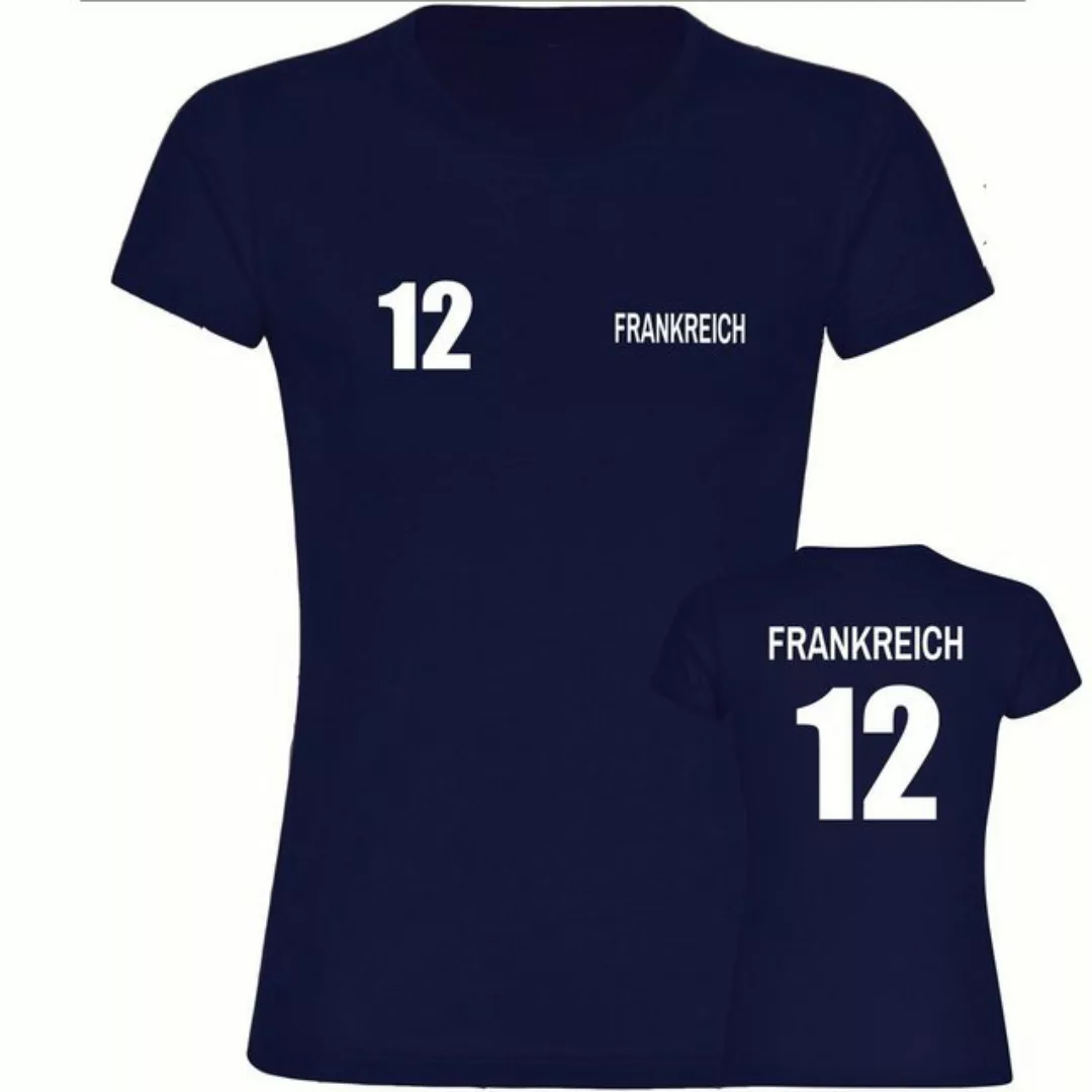 multifanshop T-Shirt Damen Frankreich - Trikot 12 - Frauen günstig online kaufen