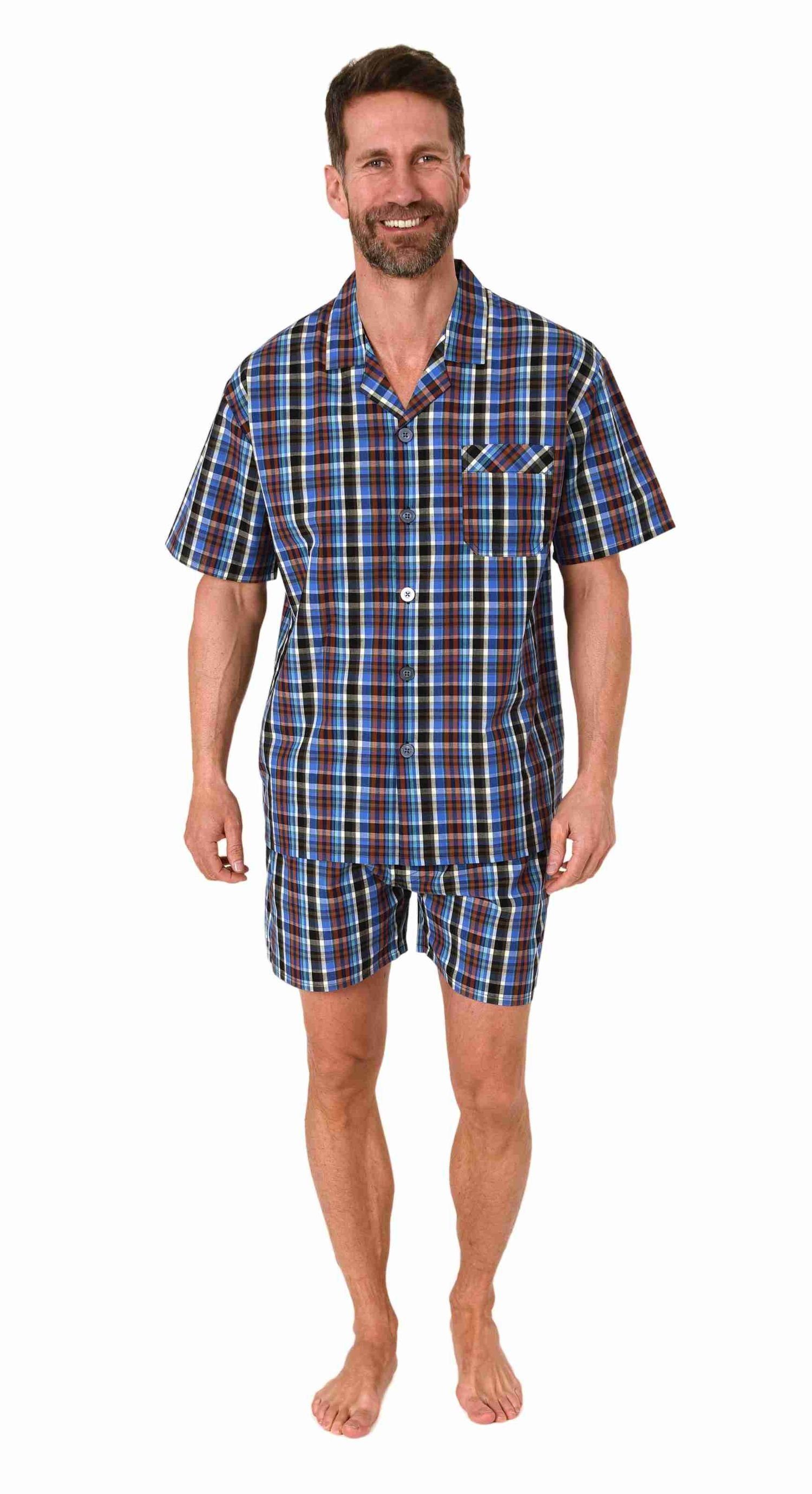 Normann Pyjama Herren Schlafanzug Shorty Pyjama günstig online kaufen