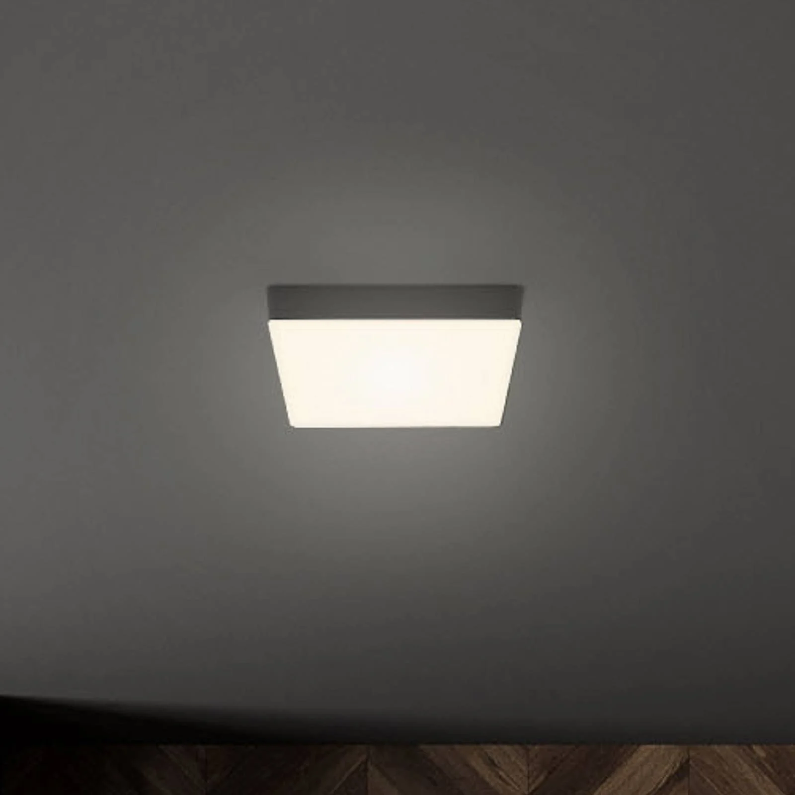 LED-Deckenleuchte Flame, 15,7 x 15,7 cm, schwarz günstig online kaufen