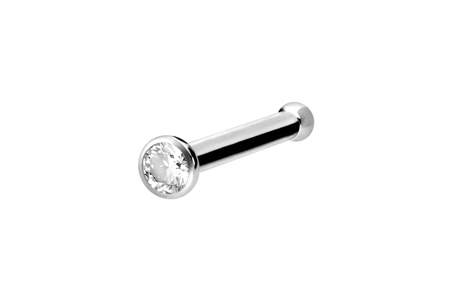 PIERCINGLINE Nasenpiercing Titan Nasenstecker Pin KRISTALL günstig online kaufen