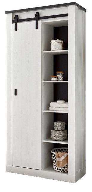 Furn.Design Mehrzweckschrank Stove (Flur- und Schuhschrank in Pinie weiß La günstig online kaufen