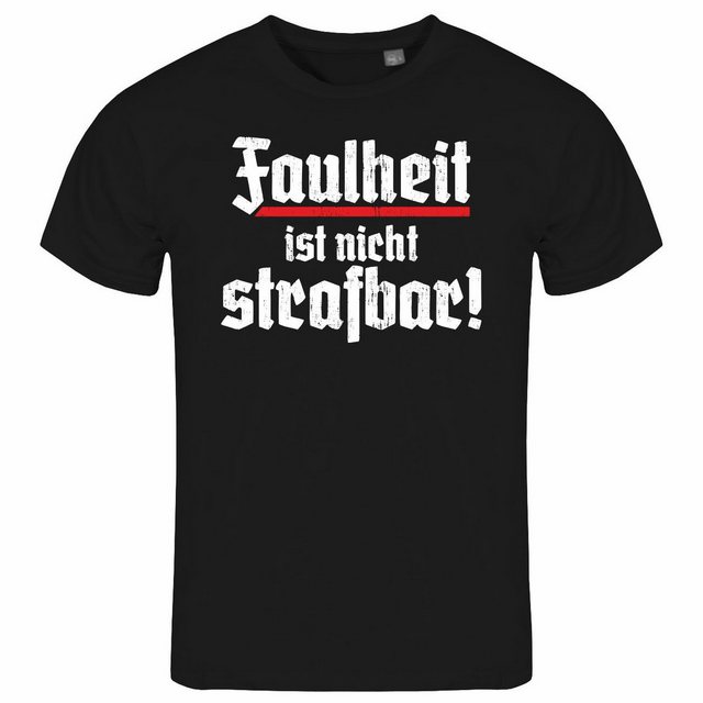 deinshirt Print-Shirt Herren T-Shirt Faulheit ist nicht strafbar Funshirt m günstig online kaufen