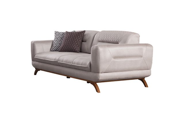 JVmoebel 3-Sitzer Luxus Sofa für das Wohnzimmer im modernen Stil in hellgra günstig online kaufen