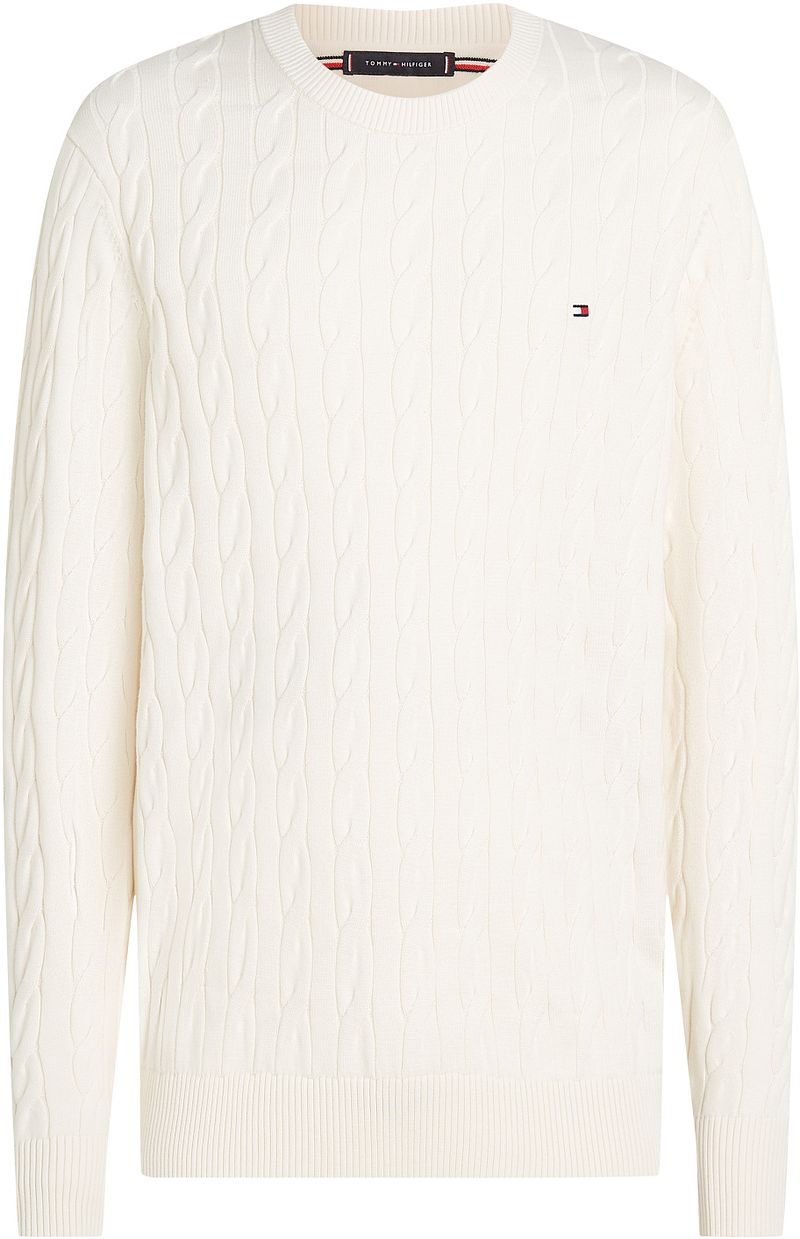 Tommy Hilfiger Pullover Cable Off White - Größe XL günstig online kaufen