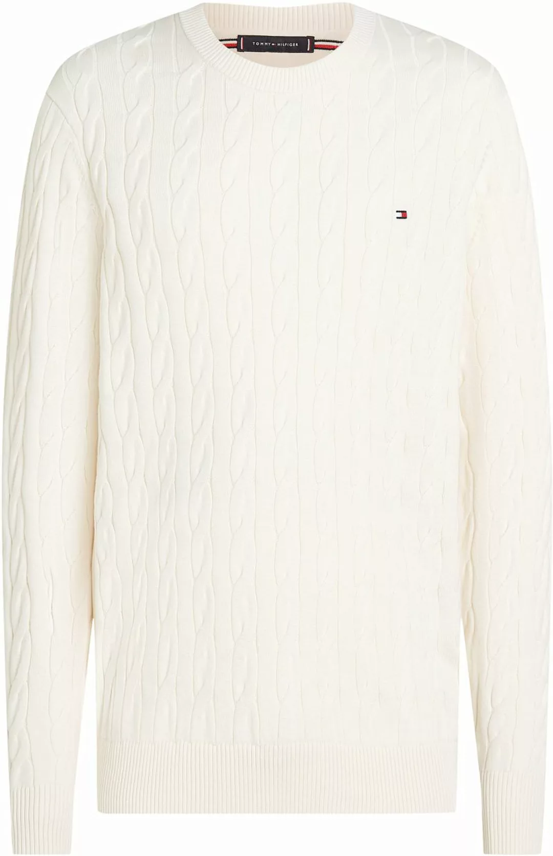 Tommy Hilfiger Pullover Cable Off White - Größe XL günstig online kaufen