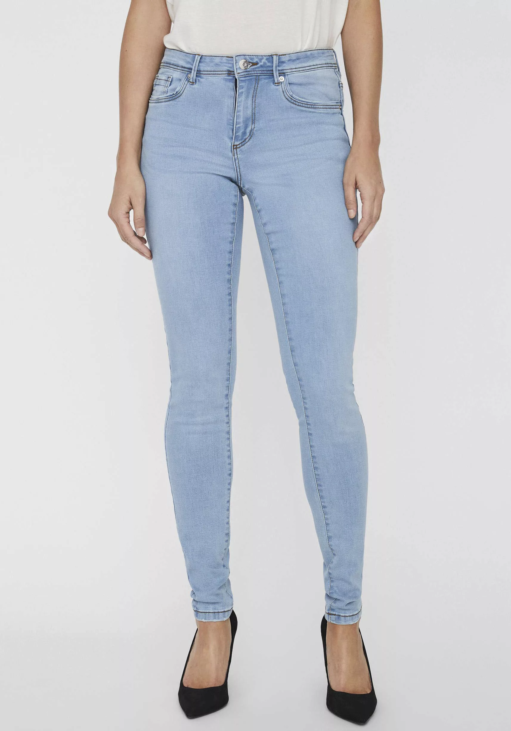 Vero Moda Skinny-fit-Jeans "VMTANYA MR S PIPING JEANS VI352 GA NOOS" günstig online kaufen