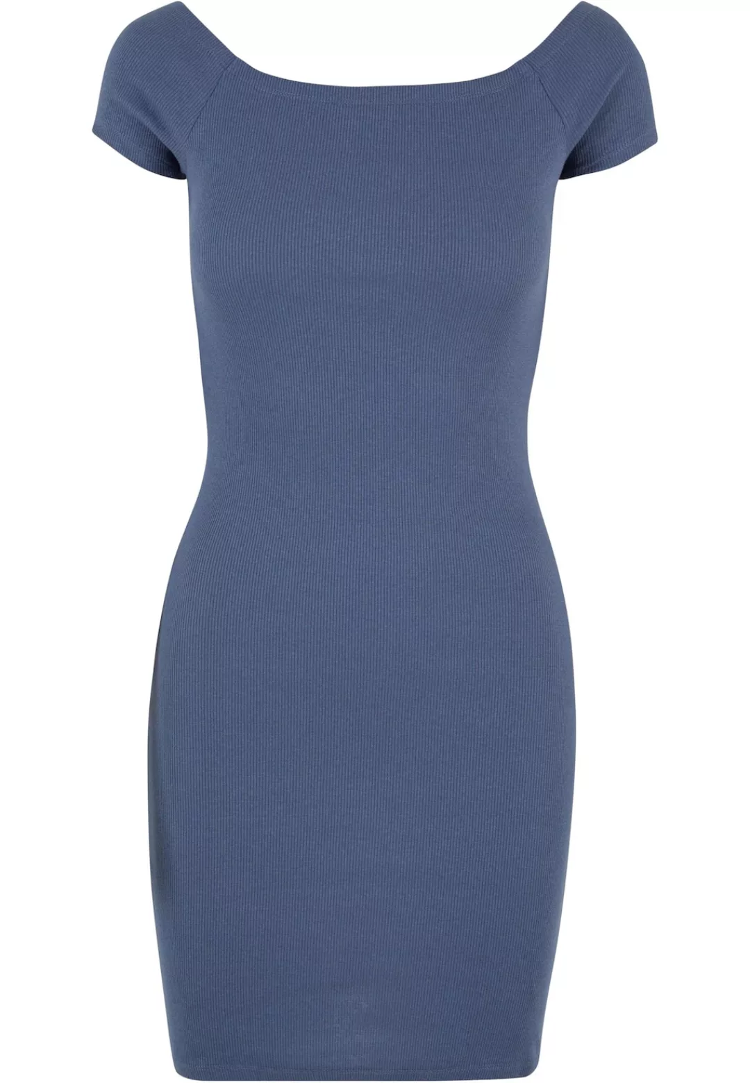 URBAN CLASSICS Shirtkleid "Urban Classics Damen Ladies Off Shoulder Rib Dre günstig online kaufen