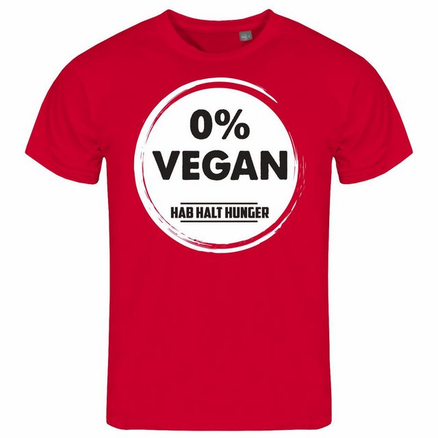 deinshirt Print-Shirt Herren T-Shirt Null Prozent VEGAN Funshirt mit Motiv günstig online kaufen