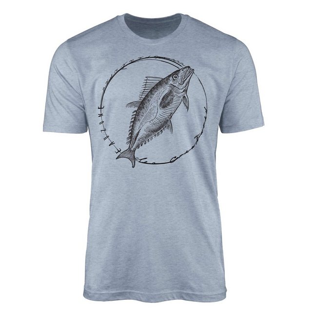 Sinus Art T-Shirt T-Shirt Tiefsee Fische - Serie: Sea Creatures, feine Stru günstig online kaufen