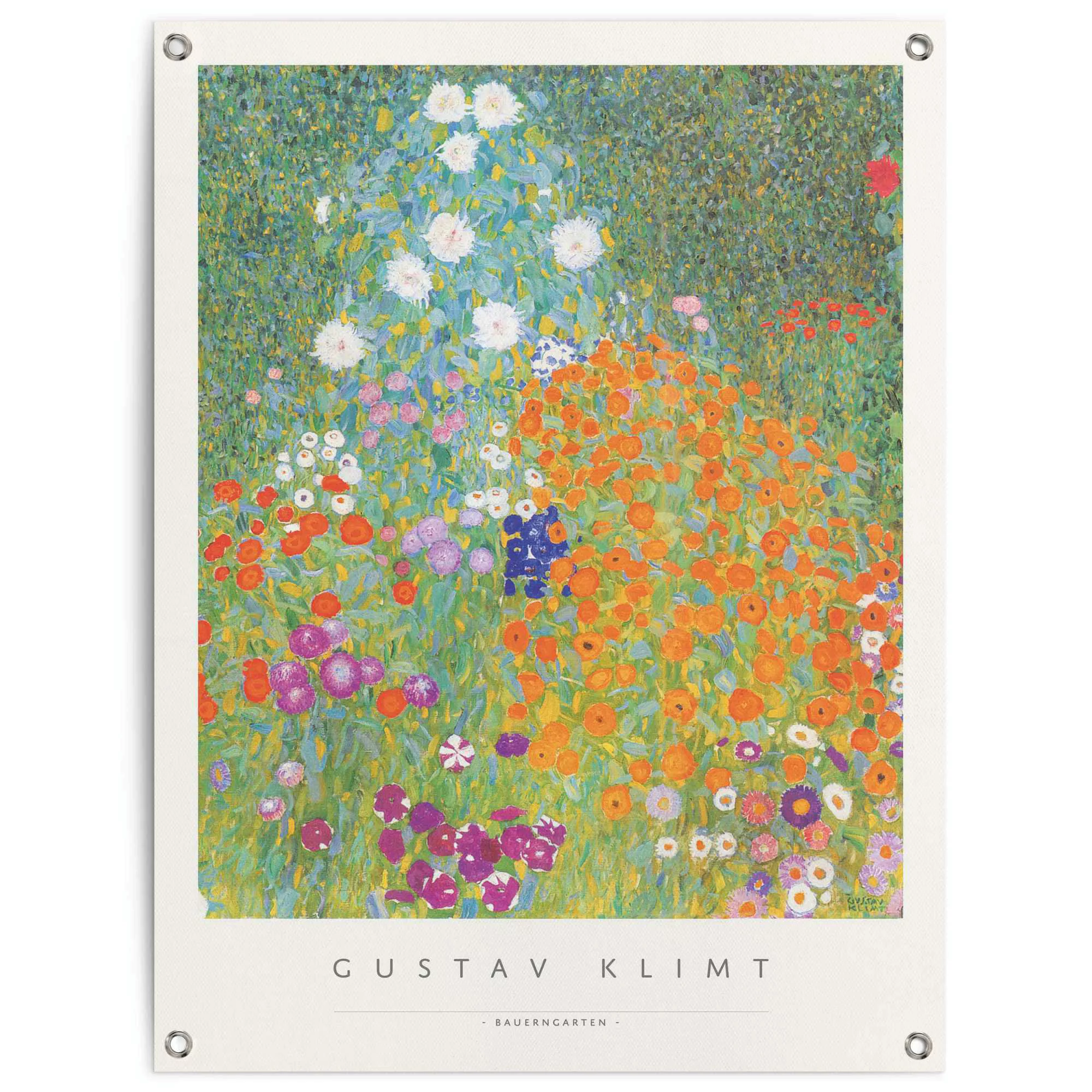 Reinders Poster "Gustav Klimt - Bauerngarten", Outdoor für Garten oder Balk günstig online kaufen